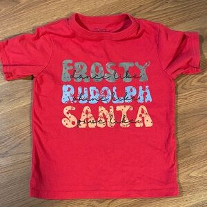 ✨8/$10. The Children's Place Red Christmas T-Shirt. 4T